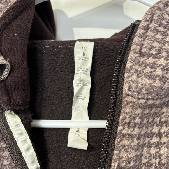 Lululemon Scuba Full Zip Hoodie – Brown Patterned - Picture 2 of 7